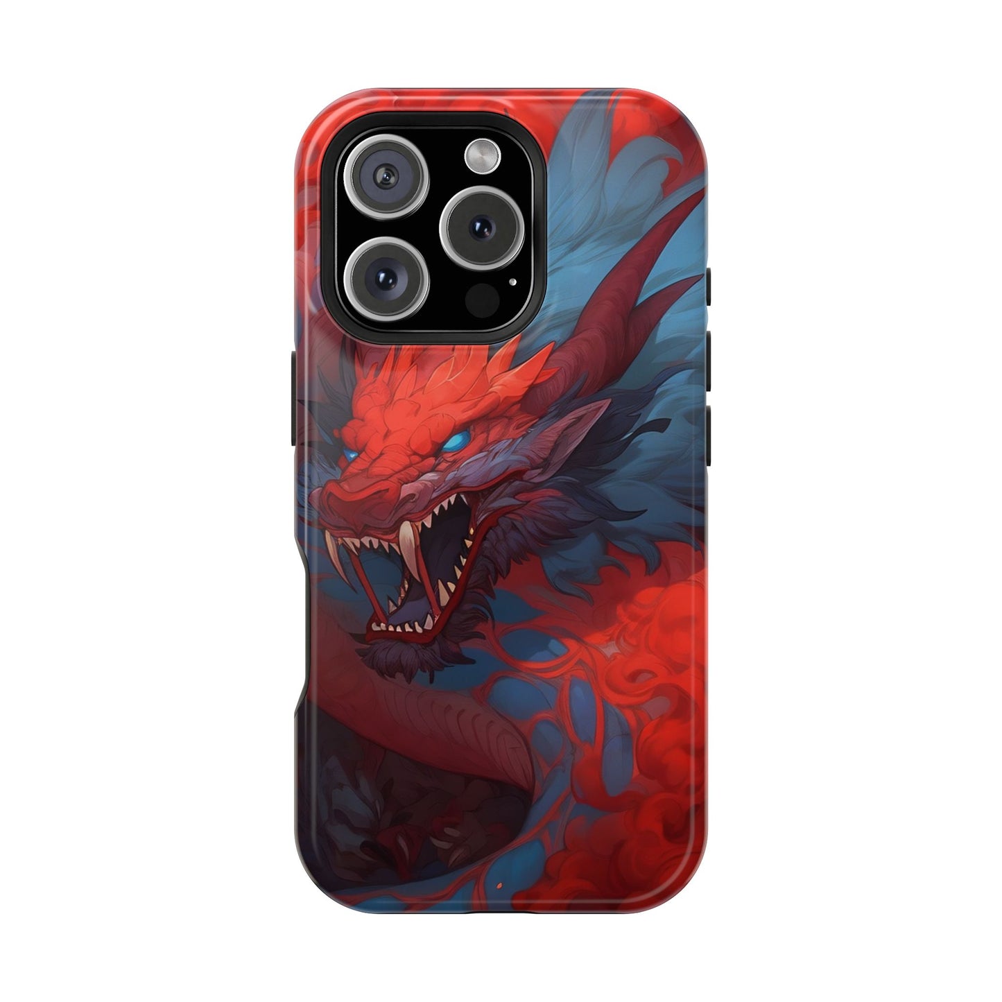 Phone Cases, Red Dragon Design, Dragon Lover Gift, Protective Cover, Unique Phone Accessories, Mythical Creature Phone Case