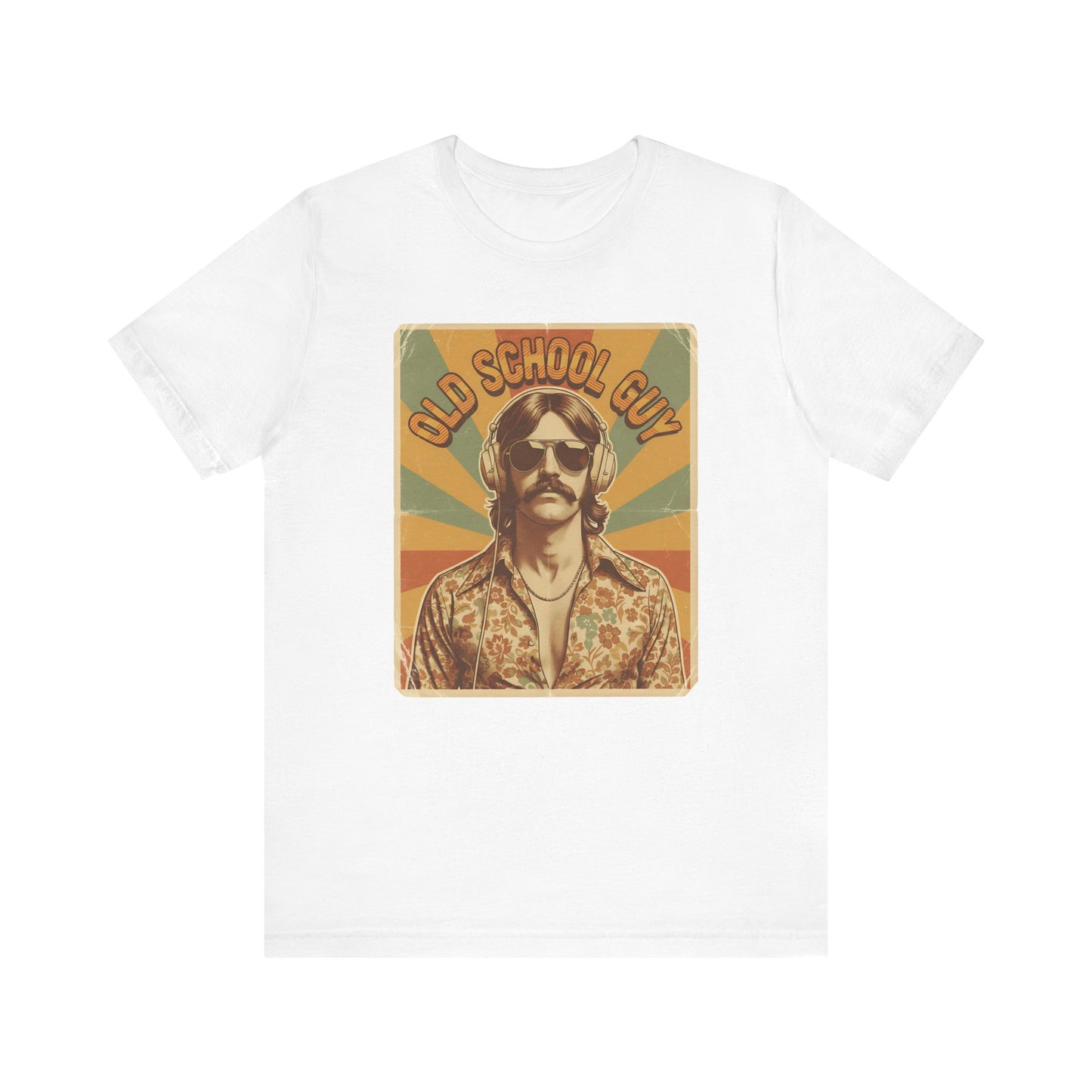 Vintage Unisex Jersey Tee, Old School Guy Tshirt, Retro T-shirt, Classic Vintage Shirt, Unisex Graphic Tee, Vintage Tee Shirt