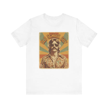 Vintage Unisex Jersey Tee, Old School Guy Tshirt, Retro T-shirt, Classic Vintage Shirt, Unisex Graphic Tee, Vintage Tee Shirt