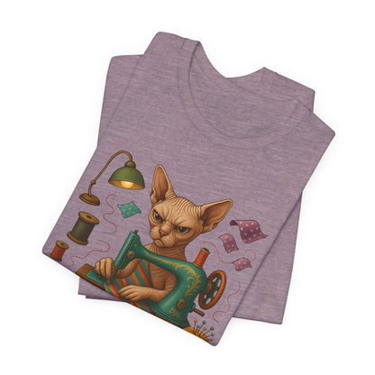 Cat Sewing Machine Tee