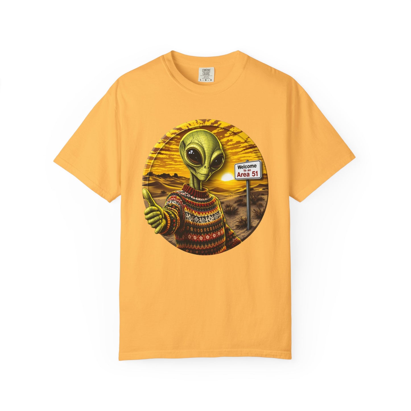 Area 51 Alien Ugly Sweater T-shirt, Extraterrestrial Graphic Tee, UFO Lover Gift, Funny Space Shirt, Ayy Lmao Clothing, Alien Abduction