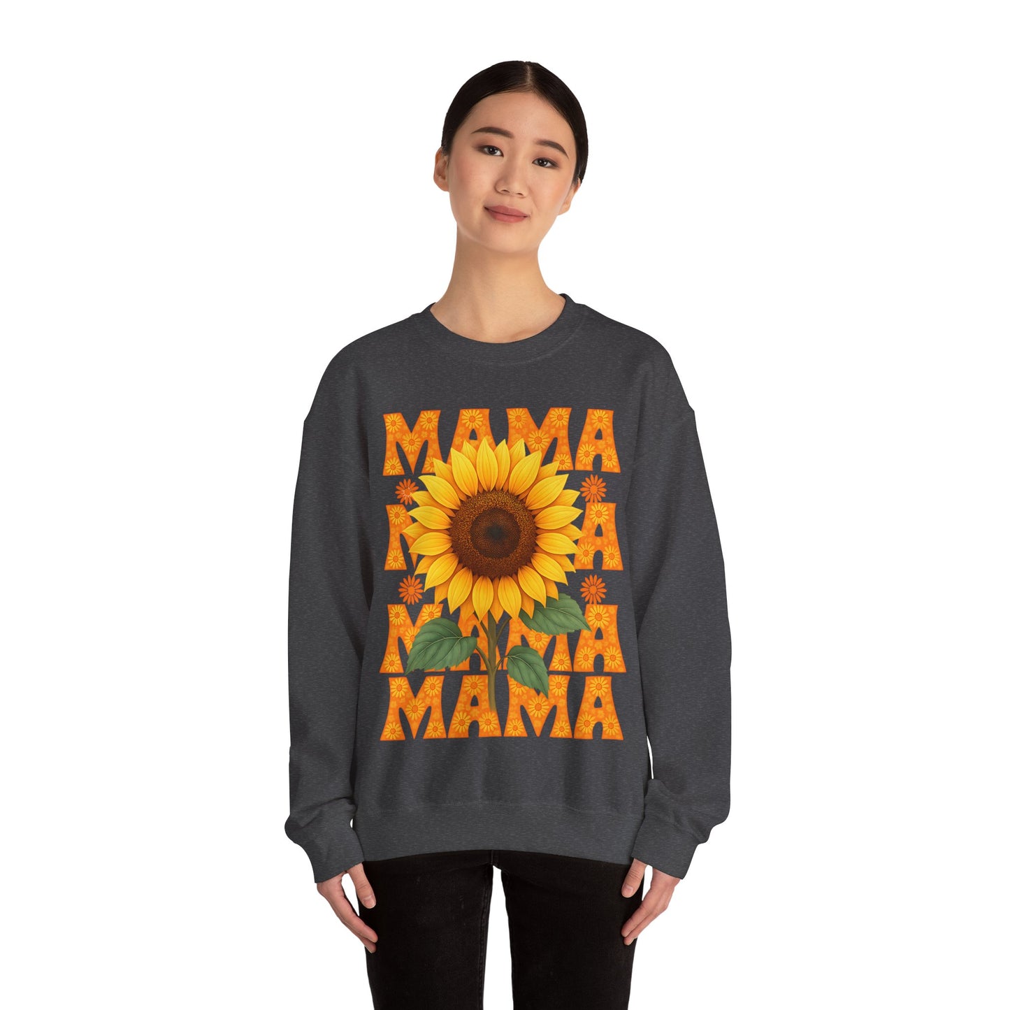 Mama Sweatshirt, Mother's Day Gift, Floral Crewneck Jumper, Gift for Mom, Cute Mom Apparel, Cozy Motherhood Pullover
