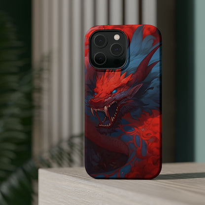 Phone Cases, Red Dragon Design, Dragon Lover Gift, Protective Cover, Unique Phone Accessories, Mythical Creature Phone Case