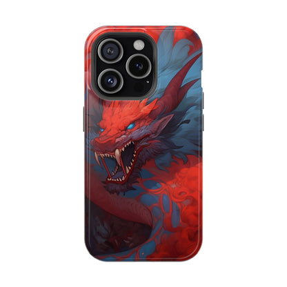 Phone Cases, Red Dragon Design, Dragon Lover Gift, Protective Cover, Unique Phone Accessories, Mythical Creature Phone Case