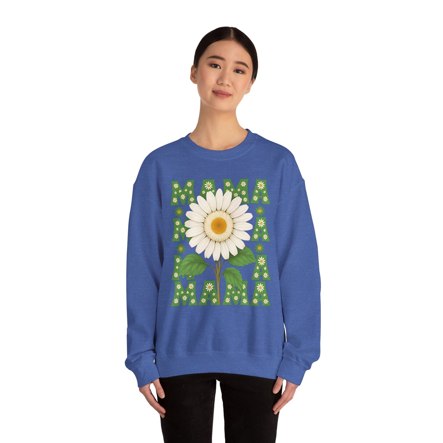 Mama Sweatshirt, Mother's Day Gift, Unisex Crewneck Jumper, Floral Top, Mom Birthday Present, Spring Outerwear,