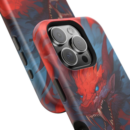 Phone Cases, Red Dragon Design, Dragon Lover Gift, Protective Cover, Unique Phone Accessories, Mythical Creature Phone Case