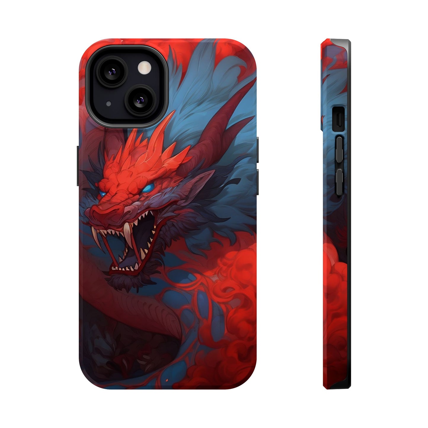 Phone Cases, Red Dragon Design, Dragon Lover Gift, Protective Cover, Unique Phone Accessories, Mythical Creature Phone Case