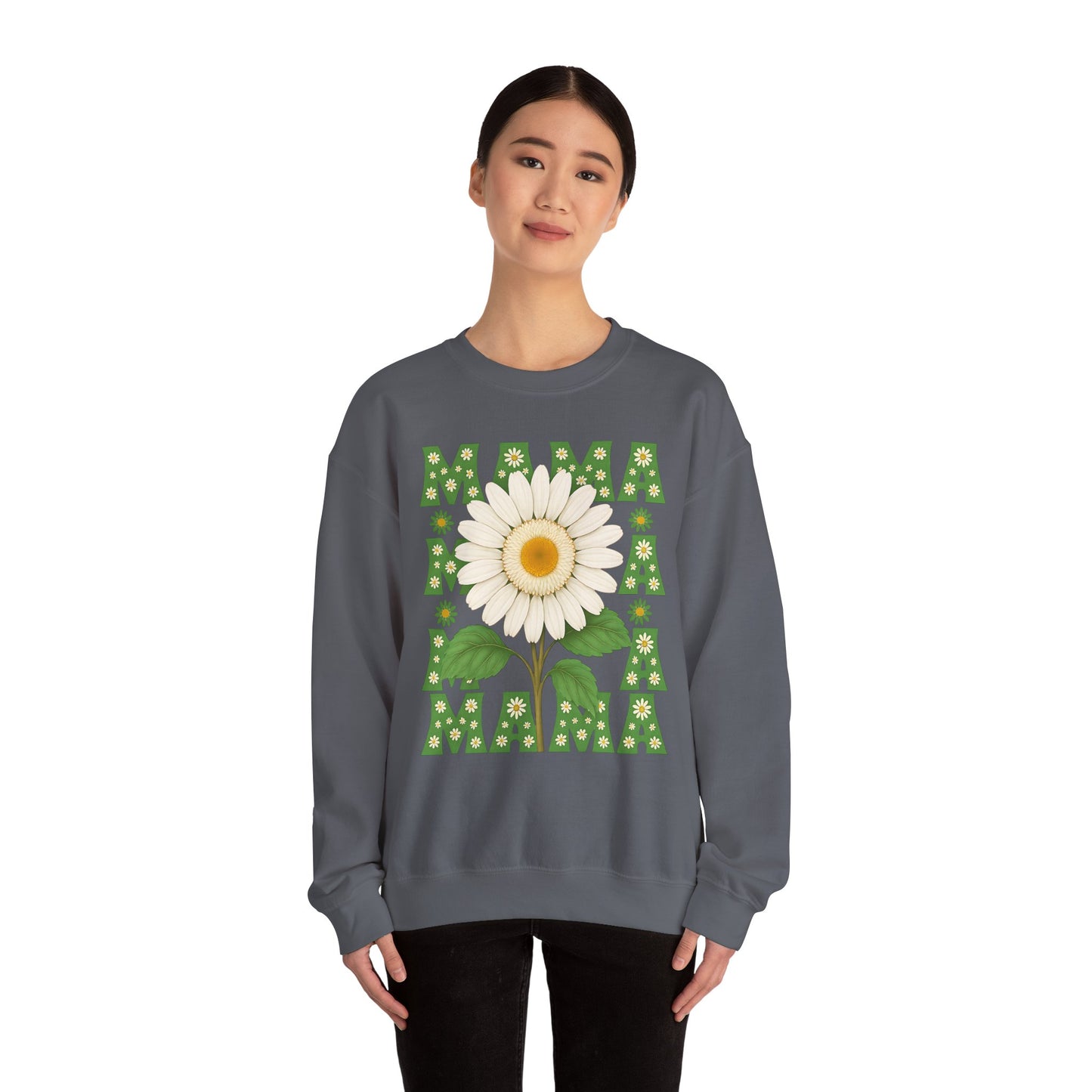 Mama Sweatshirt, Mother's Day Gift, Unisex Crewneck Jumper, Floral Top, Mom Birthday Present, Spring Outerwear,