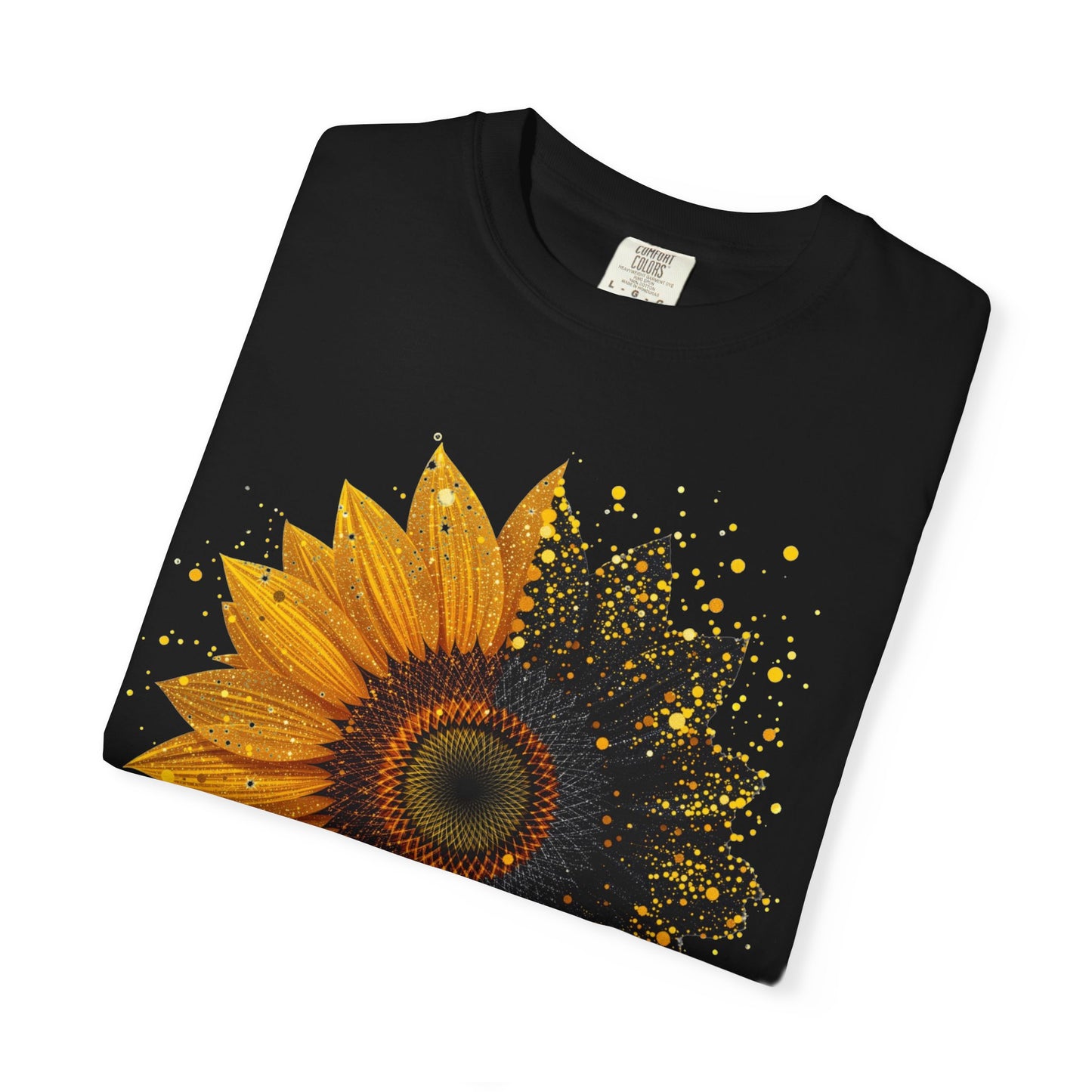 Sunflower Unisex Garment-Dyed T-shirt, Yellow Flower Tee, Floral Shirt, Botanical Top, Nature Lover Gift