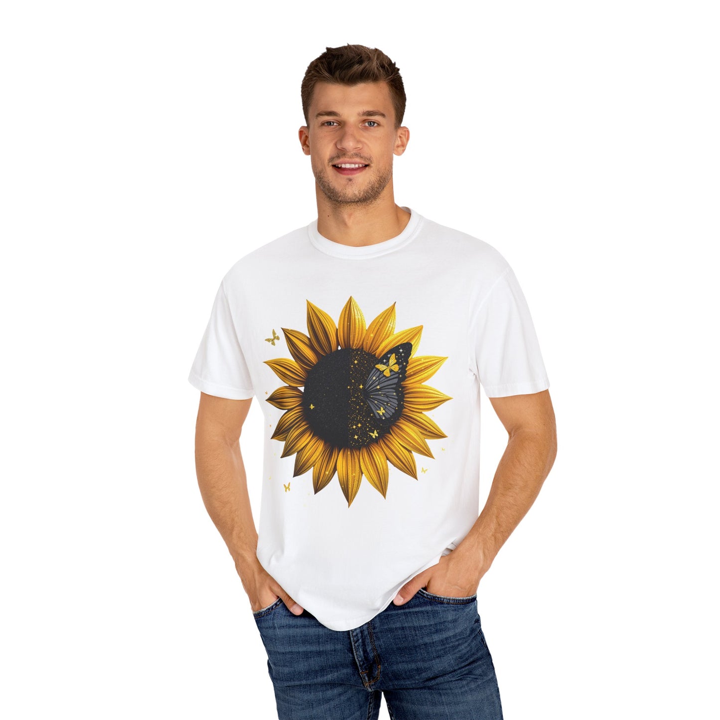 Sunflower Unisex T-shirt, Yellow Flower Tee, Floral Shirt, Botanical Top, Nature Lover Gift