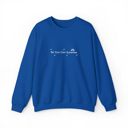 Embroided Crewneck Sweatshirt - Be Your Own Sunshine