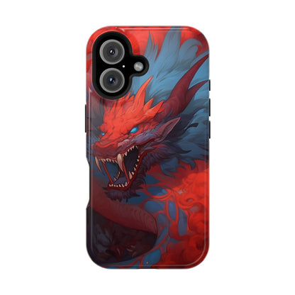 Phone Cases, Red Dragon Design, Dragon Lover Gift, Protective Cover, Unique Phone Accessories, Mythical Creature Phone Case