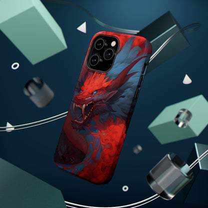 Phone Cases, Red Dragon Design, Dragon Lover Gift, Protective Cover, Unique Phone Accessories, Mythical Creature Phone Case