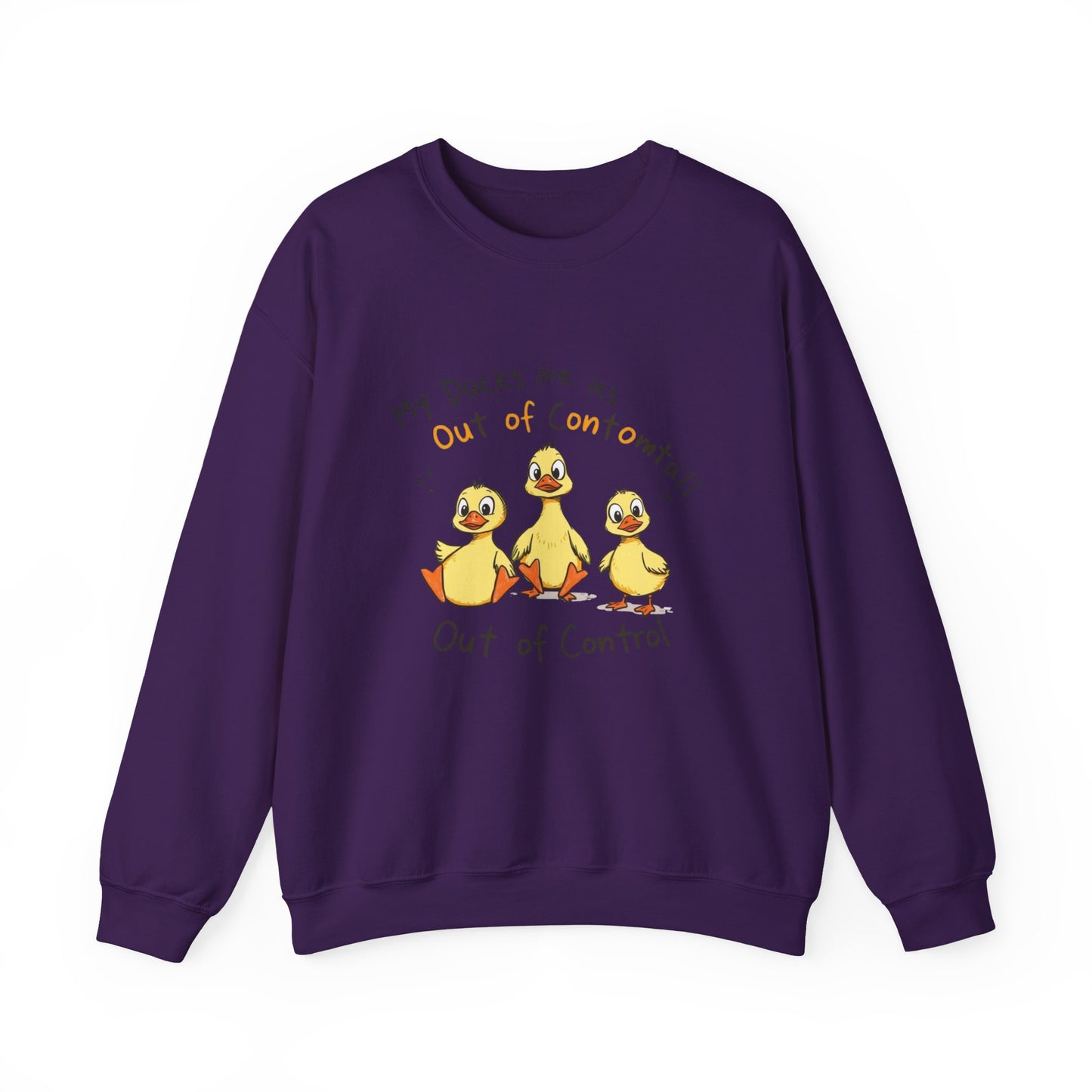 Sweatshirt Funny Duck Lover,  Ducks Are Out of Control, Cute Farm Animal Crewneck, Bird Lover Gift