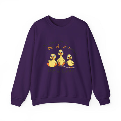 Sweatshirt Funny Duck Lover,  Ducks Are Out of Control, Cute Farm Animal Crewneck, Bird Lover Gift