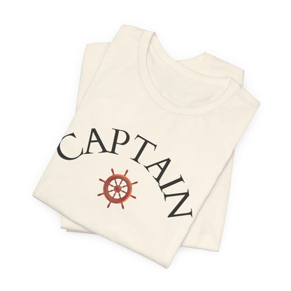 T-Shirt Captain, Nautical Graphic Tee, Sea Lover Shirt, Sailor Theme Top, Unisex Beach Style