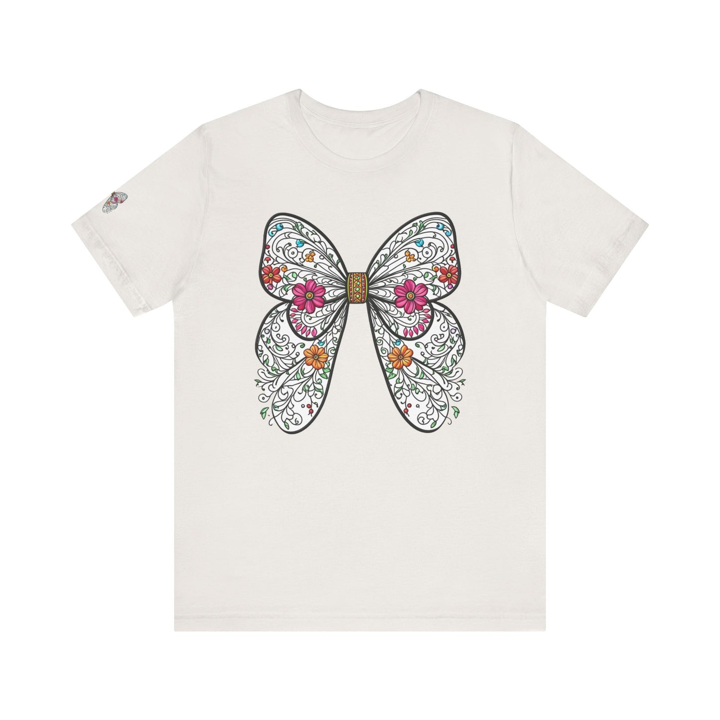 Butterfly Unisex Tee, Nature Lover Shirt, Spring Graphic Top, Insect Print T-Shirt, Garden Theme Clothing