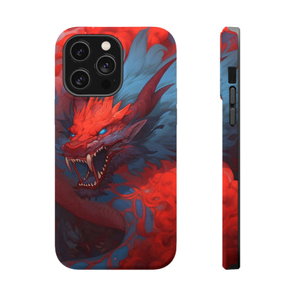 Phone Cases, Red Dragon Design, Dragon Lover Gift, Protective Cover, Unique Phone Accessories, Mythical Creature Phone Case