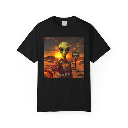 T-Shirt Alien Ugly Sweater,  Area 51 Christmas Tee, Funny Extraterrestrial Shirt, UFO Lover Gift, Space Holiday Top