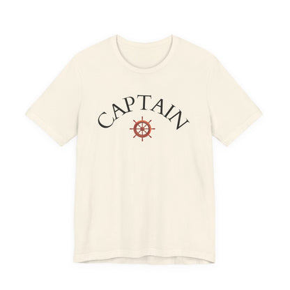 T-Shirt Captain, Nautical Graphic Tee, Sea Lover Shirt, Sailor Theme Top, Unisex Beach Style