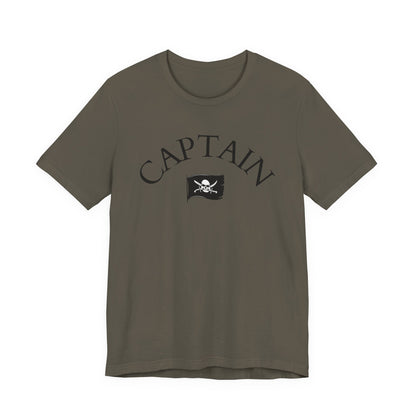 T-Shirt Captain  Nautical Graphic Tee, Sea Lover Shirt, Sailor Theme Top, Unisex Beach Style