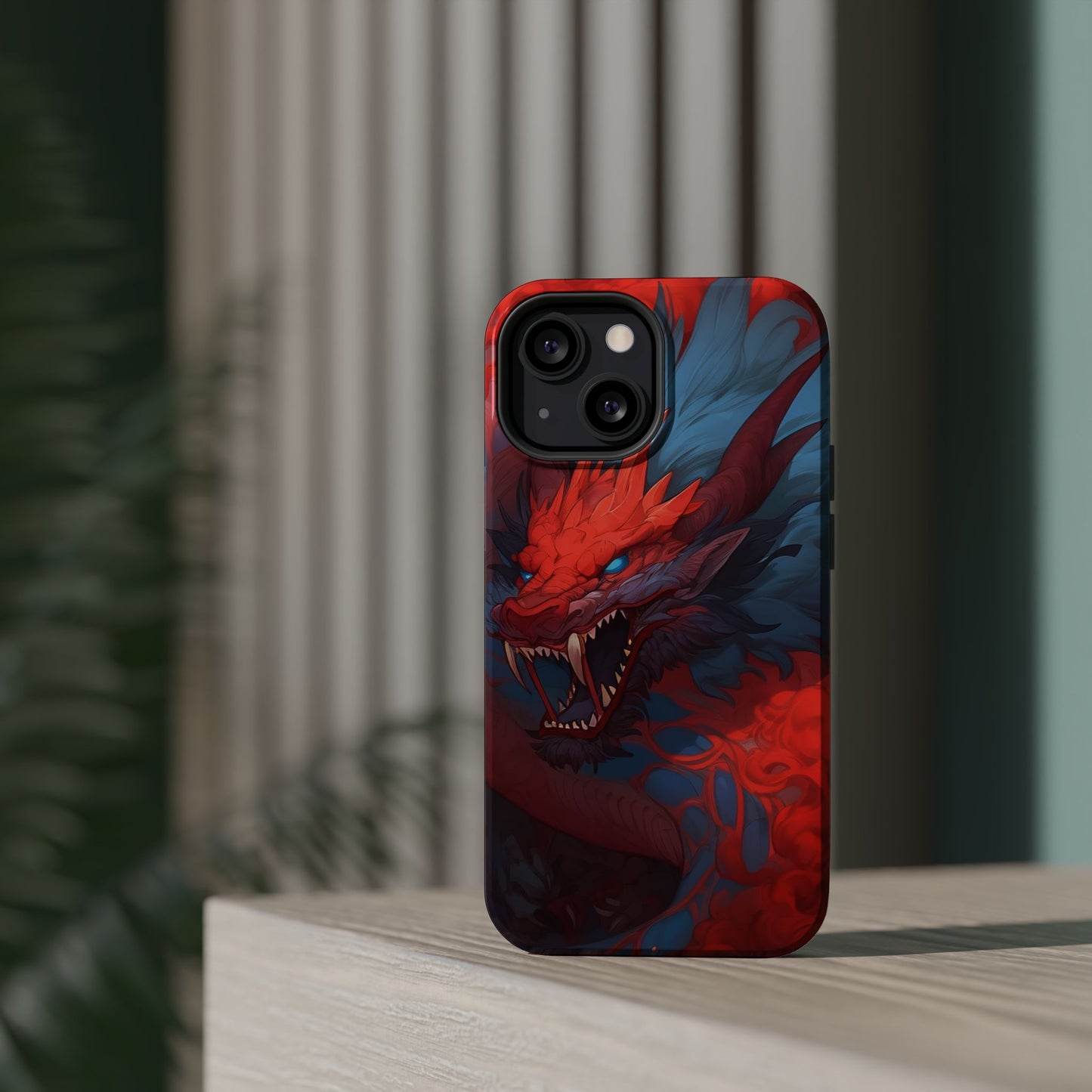 Phone Cases, Red Dragon Design, Dragon Lover Gift, Protective Cover, Unique Phone Accessories, Mythical Creature Phone Case