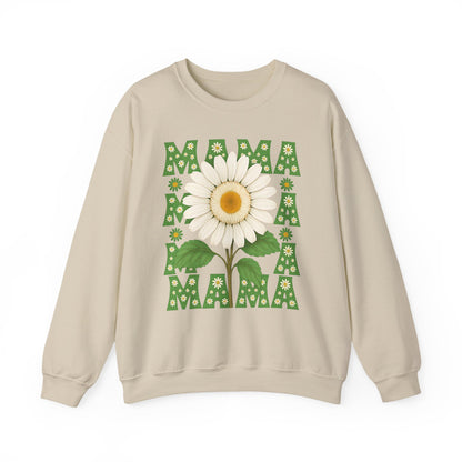 Mama Sweatshirt, Mother's Day Gift, Unisex Crewneck Jumper, Floral Top, Mom Birthday Present, Spring Outerwear,