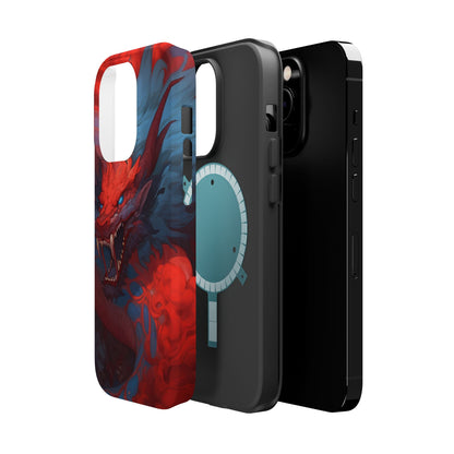 Phone Cases, Red Dragon Design, Dragon Lover Gift, Protective Cover, Unique Phone Accessories, Mythical Creature Phone Case