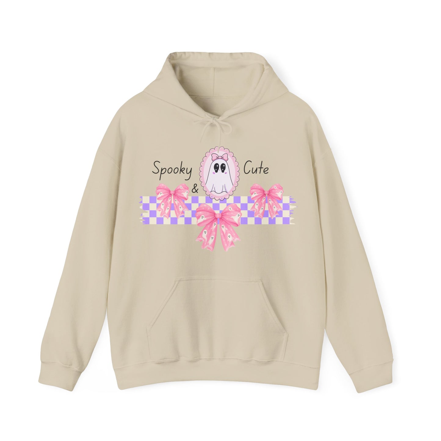 Spooky and Cute Pink Ghosts Unisex Hoodie - Halloween Sweatshirt, Gender-Neutral Pullover, Scary & Adorable Top