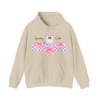 Spooky and Cute Pink Ghosts Unisex Hoodie - Halloween Sweatshirt, Gender-Neutral Pullover, Scary & Adorable Top