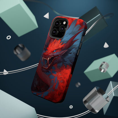 Phone Cases, Red Dragon Design, Dragon Lover Gift, Protective Cover, Unique Phone Accessories, Mythical Creature Phone Case