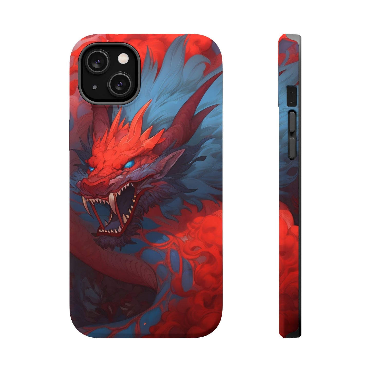 Phone Cases, Red Dragon Design, Dragon Lover Gift, Protective Cover, Unique Phone Accessories, Mythical Creature Phone Case