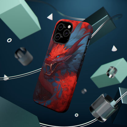 Phone Cases, Red Dragon Design, Dragon Lover Gift, Protective Cover, Unique Phone Accessories, Mythical Creature Phone Case