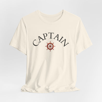 T-Shirt Captain, Nautical Graphic Tee, Sea Lover Shirt, Sailor Theme Top, Unisex Beach Style