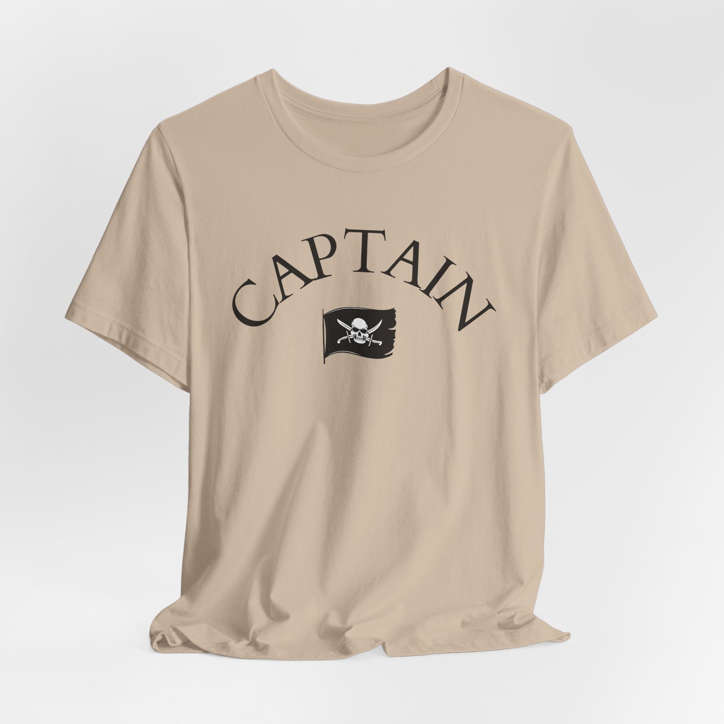 T-Shirt Captain  Nautical Graphic Tee, Sea Lover Shirt, Sailor Theme Top, Unisex Beach Style