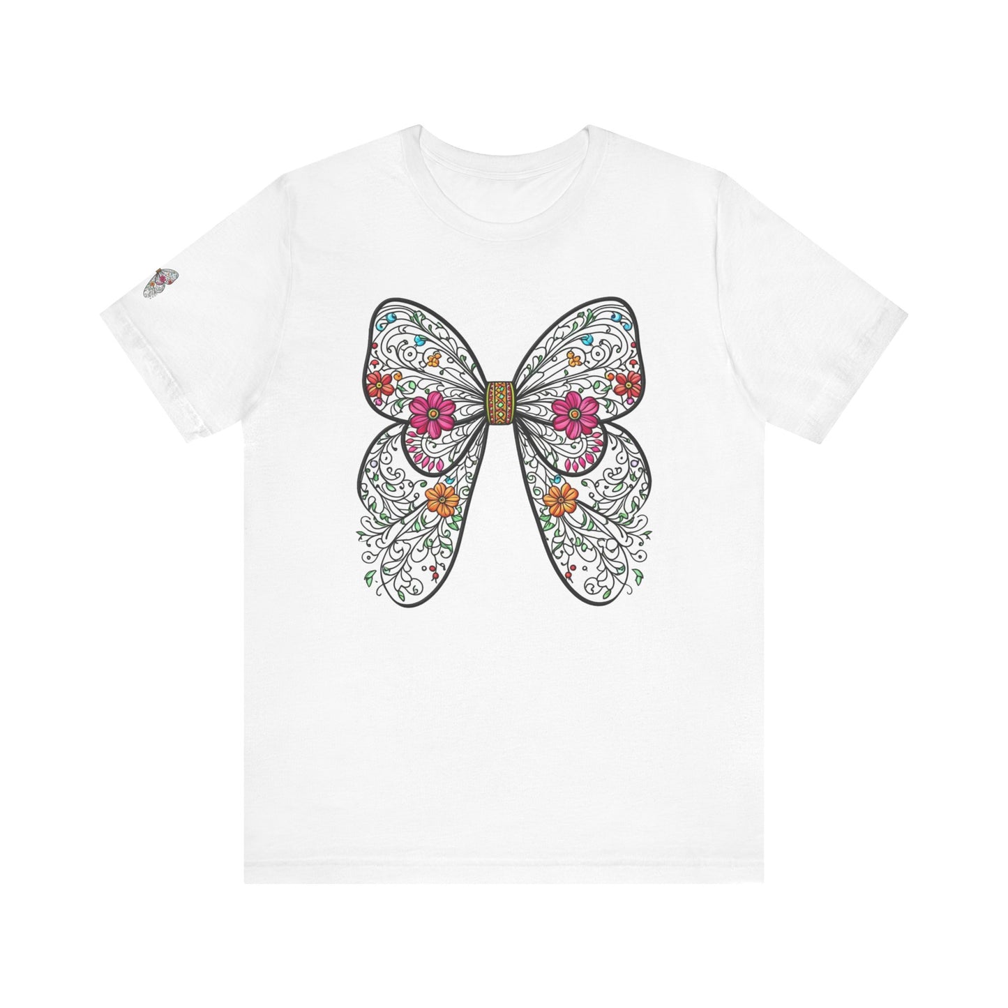 Butterfly Unisex Tee, Nature Lover Shirt, Spring Graphic Top, Insect Print T-Shirt, Garden Theme Clothing