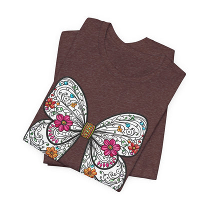 T-Shirt Butterfly , Nature Lover Tee, Spring Graphic Top, Garden Inspired Shirt, Unisex Insect Design