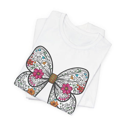 T-Shirt Butterfly , Nature Lover Tee, Spring Graphic Top, Garden Inspired Shirt, Unisex Insect Design