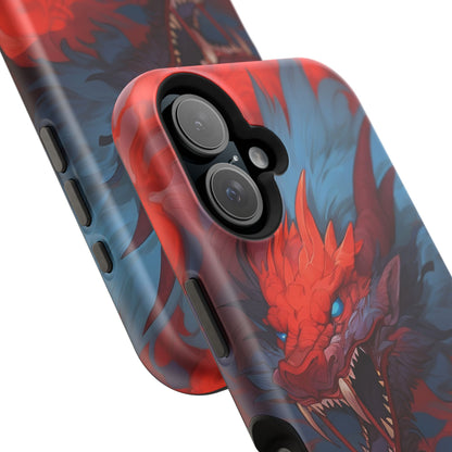 Phone Cases, Red Dragon Design, Dragon Lover Gift, Protective Cover, Unique Phone Accessories, Mythical Creature Phone Case