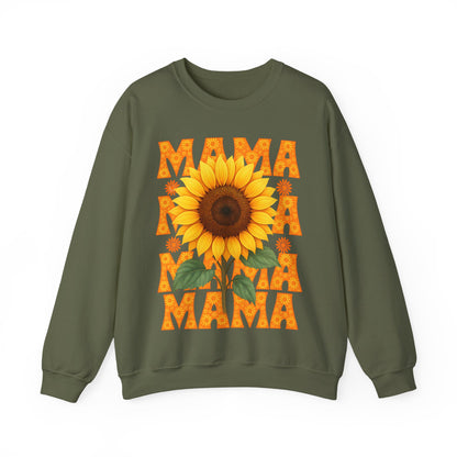 Mama Sweatshirt, Mother's Day Gift, Floral Crewneck Jumper, Gift for Mom, Cute Mom Apparel, Cozy Motherhood Pullover