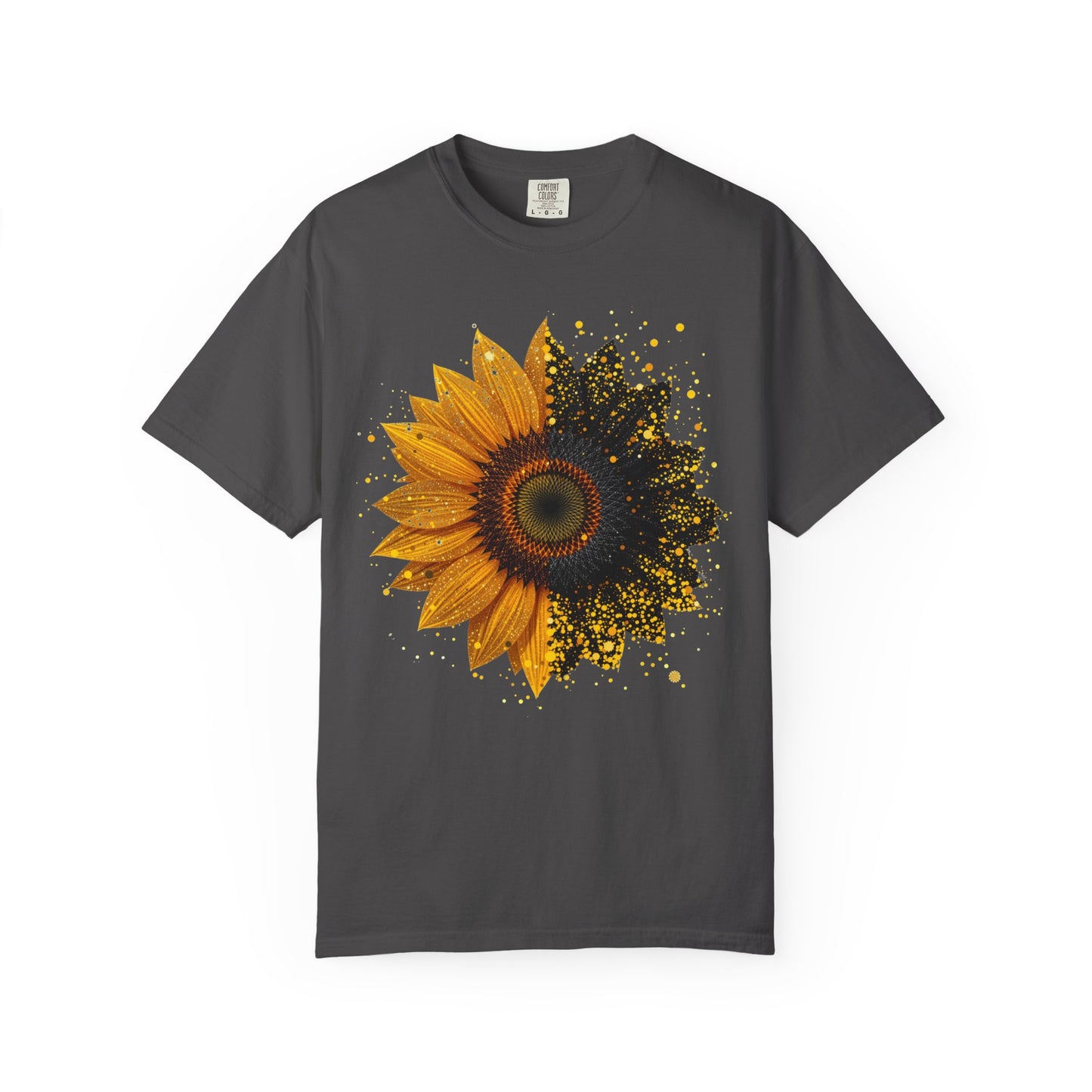 Sunflower Unisex Garment-Dyed T-shirt, Yellow Flower Tee, Floral Shirt, Botanical Top, Nature Lover Gift