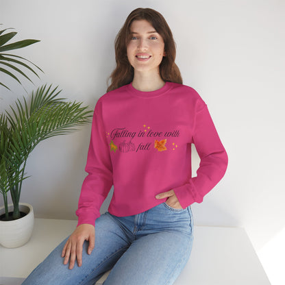 Swetshirt Falling  In Love With Fall Crewneck