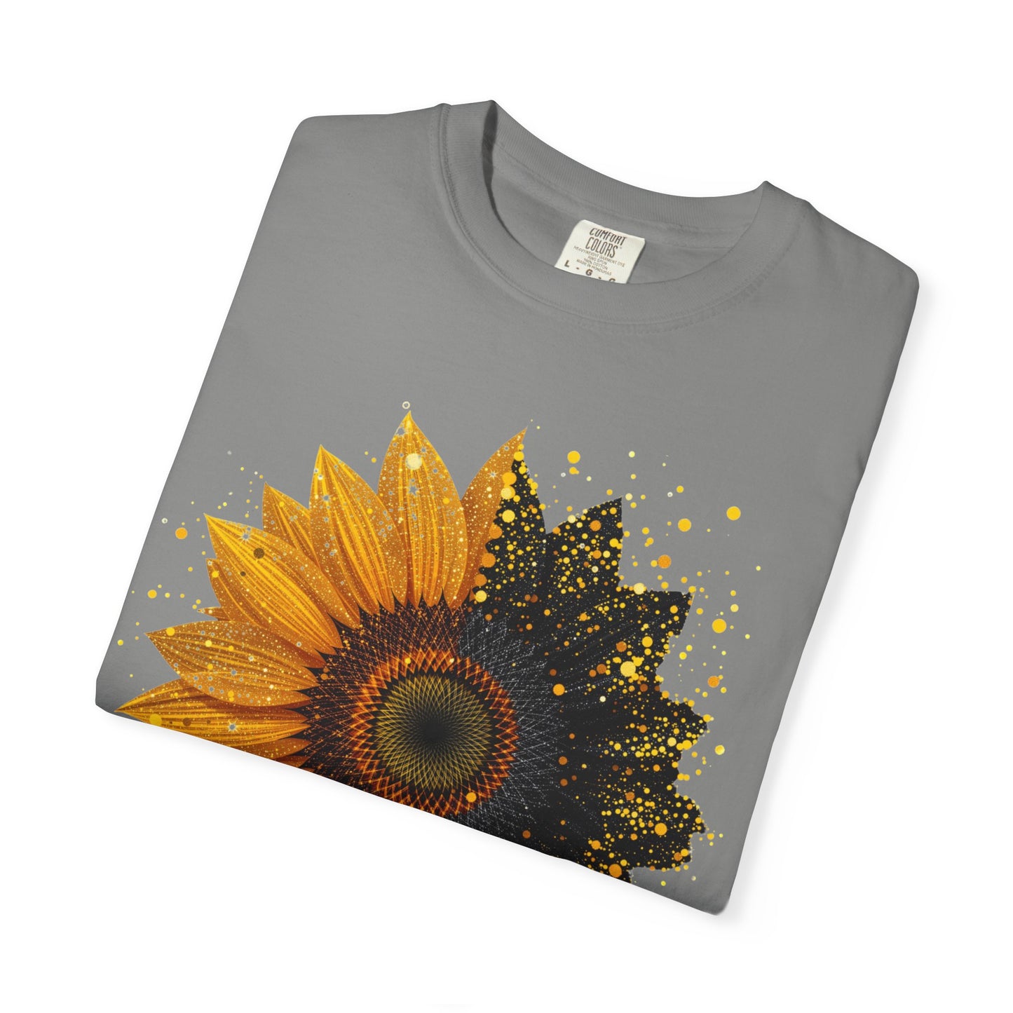 Sunflower Unisex Garment-Dyed T-shirt, Yellow Flower Tee, Floral Shirt, Botanical Top, Nature Lover Gift