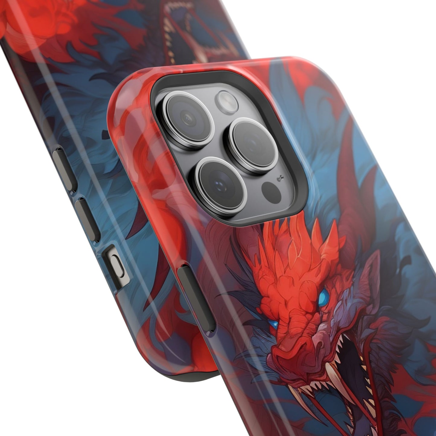 Phone Cases, Red Dragon Design, Dragon Lover Gift, Protective Cover, Unique Phone Accessories, Mythical Creature Phone Case