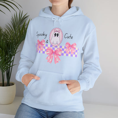 Spooky and Cute Pink Ghosts Unisex Hoodie - Halloween Sweatshirt, Gender-Neutral Pullover, Scary & Adorable Top