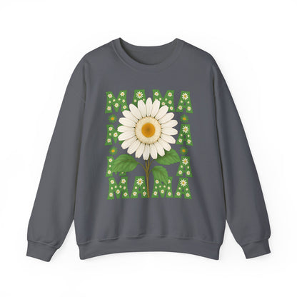 Mama Sweatshirt, Mother's Day Gift, Unisex Crewneck Jumper, Floral Top, Mom Birthday Present, Spring Outerwear,