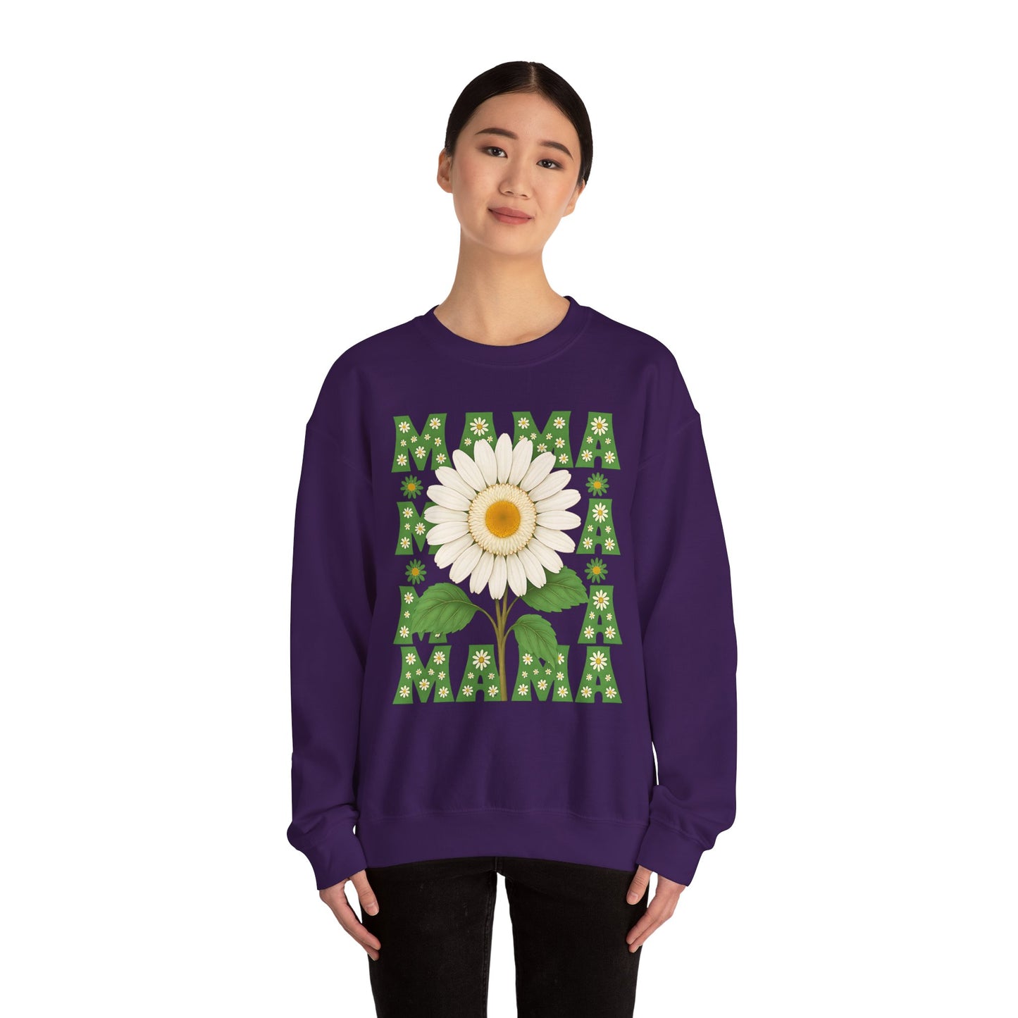 Mama Sweatshirt, Mother's Day Gift, Unisex Crewneck Jumper, Floral Top, Mom Birthday Present, Spring Outerwear,