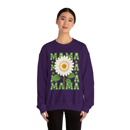 Mama Sweatshirt, Mother's Day Gift, Unisex Crewneck Jumper, Floral Top, Mom Birthday Present, Spring Outerwear,