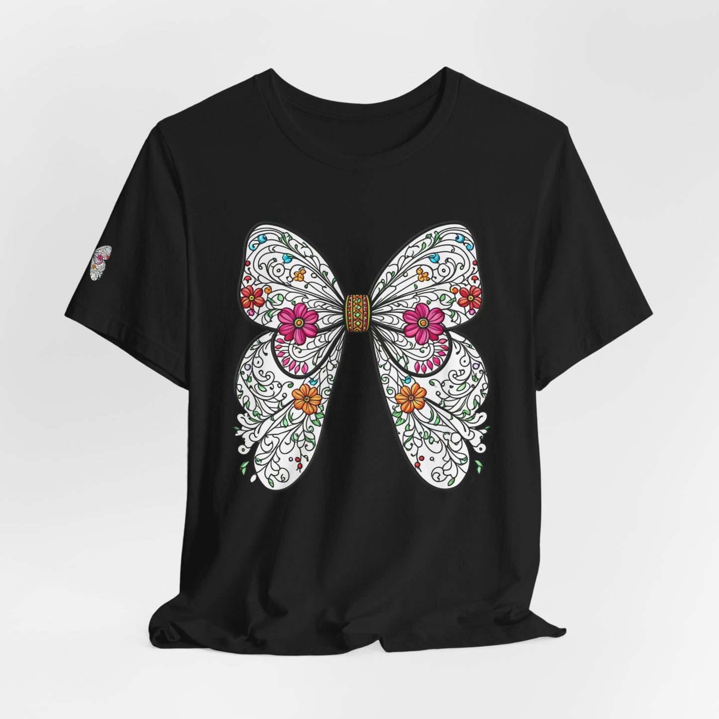 T-Shirt Butterfly , Nature Lover Tee, Spring Graphic Top, Garden Inspired Shirt, Unisex Insect Design