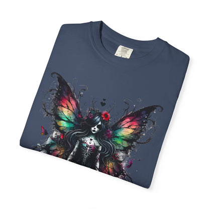 Gothic Fairy Tattoo T-shirt, Dark Fantasy Tee, Alternative Clothing, Magical Creature Shirt, Unique Gift Idea
